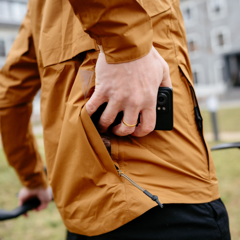 Übergangsjacke von AGU, Windjacke für Rennrad, Regenbekleidung, Ultraleicht, Wasserdicht, Atmungsaktiv, Funktionskleidung Fahrrad, Businesskleidung, Veloment