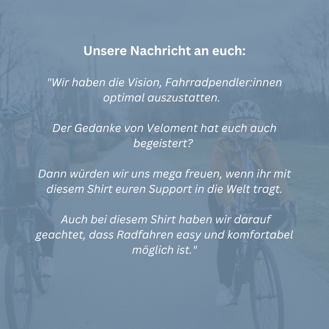 VELOMENT Community -> Shirt Basic Fan Unisex mit Rückenclaim