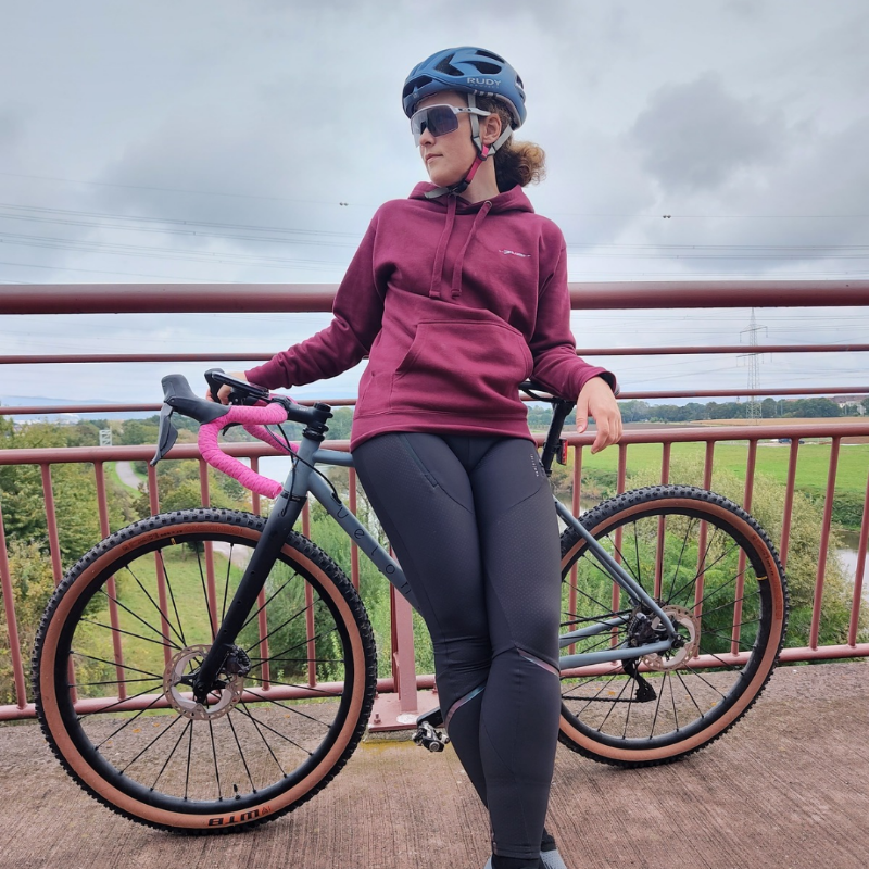 Veloment-Hoodie-Pullover-Fahrradfahren-Fahrradpendeln-Unisex-Weinrot-bestickt-Herbst-Fahrradkleidung-2