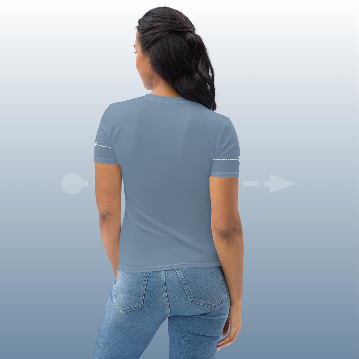 VELOMENT Business -> Shirt Basic Blue Women