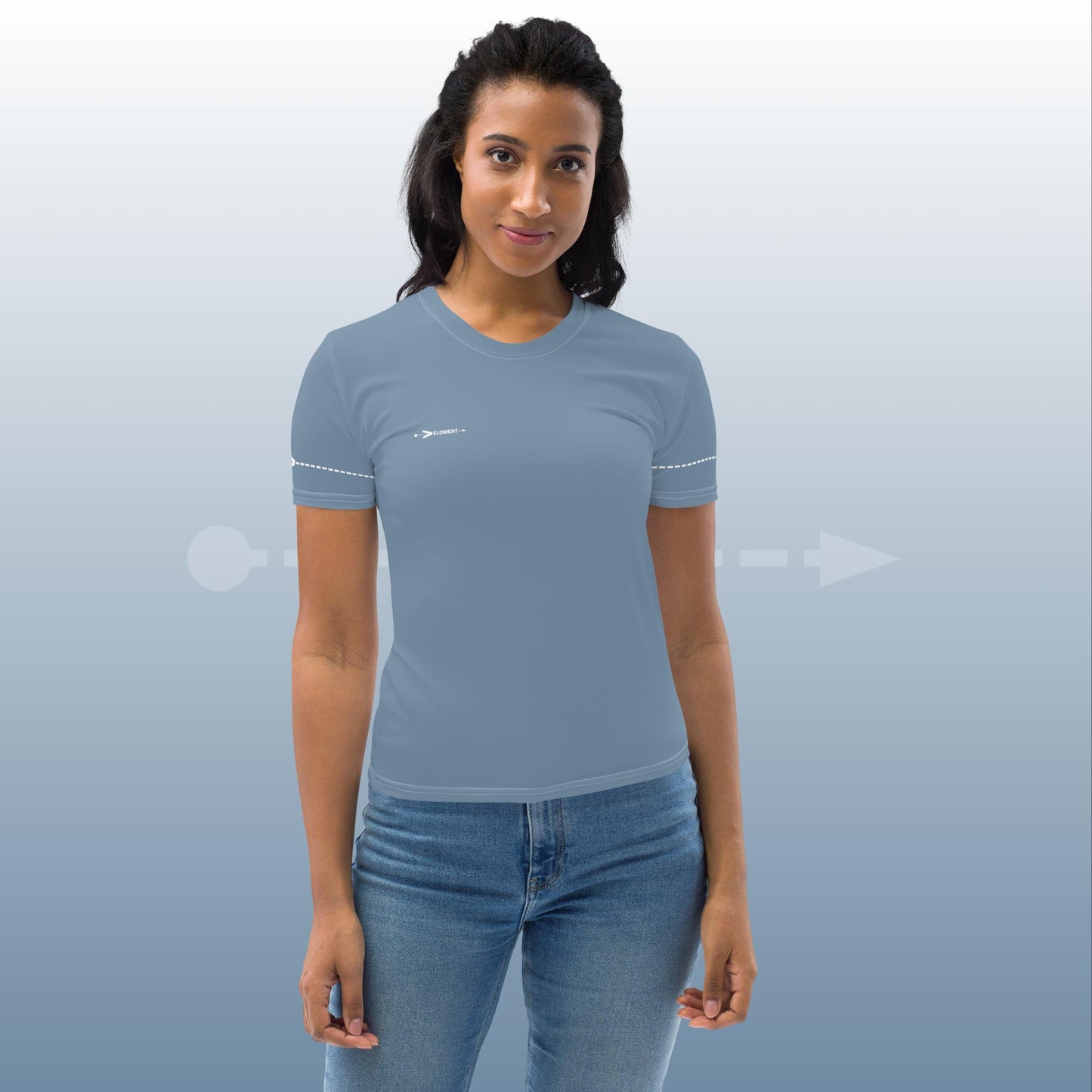 VELOMENT Business -> Shirt Basic Blue Women