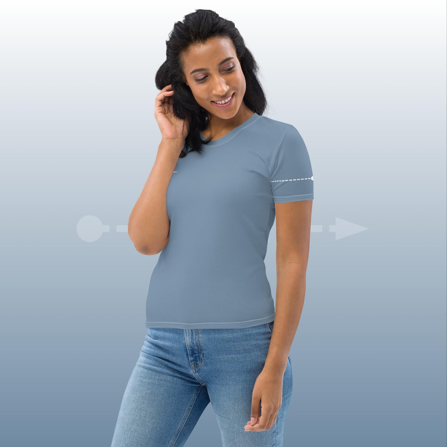 VELOMENT Business -> Shirt Basic Blue Women