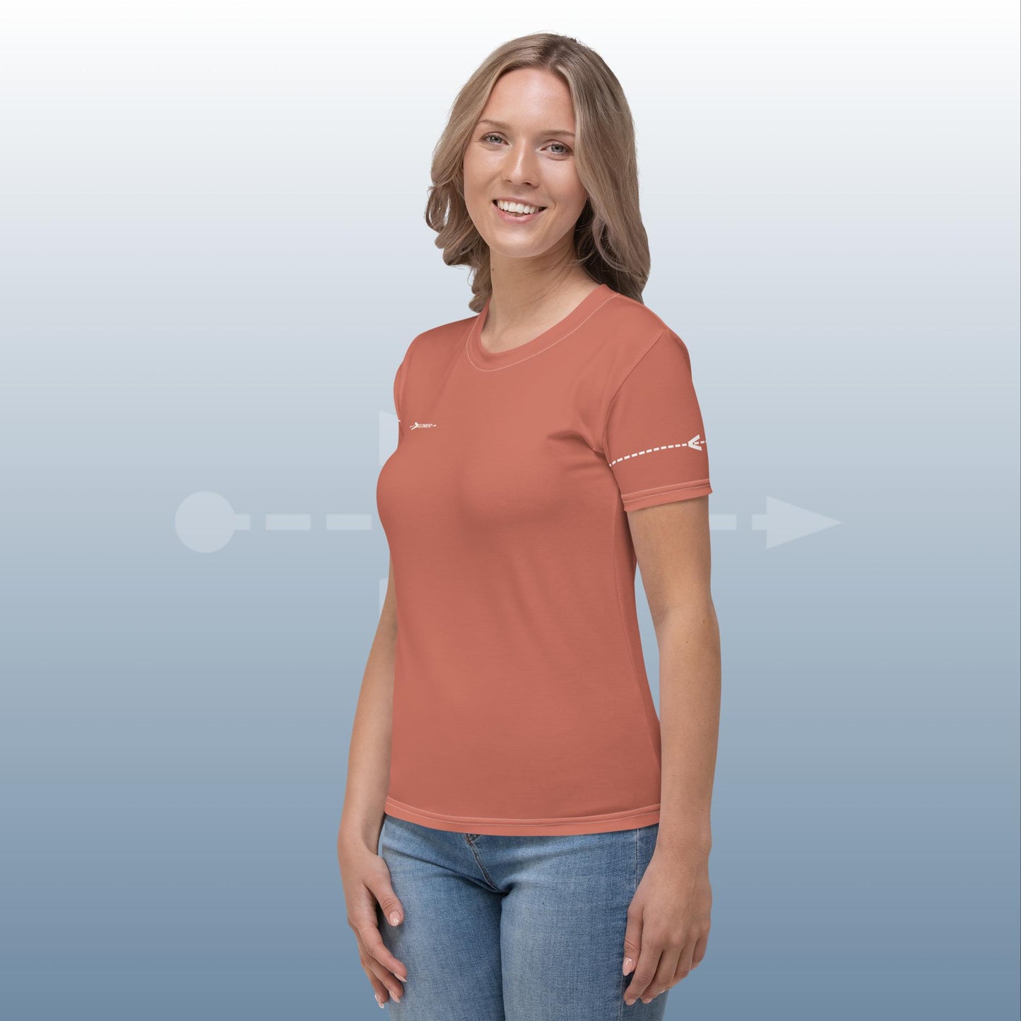 VELOMENT Business -> Shirt Basic Orange Women