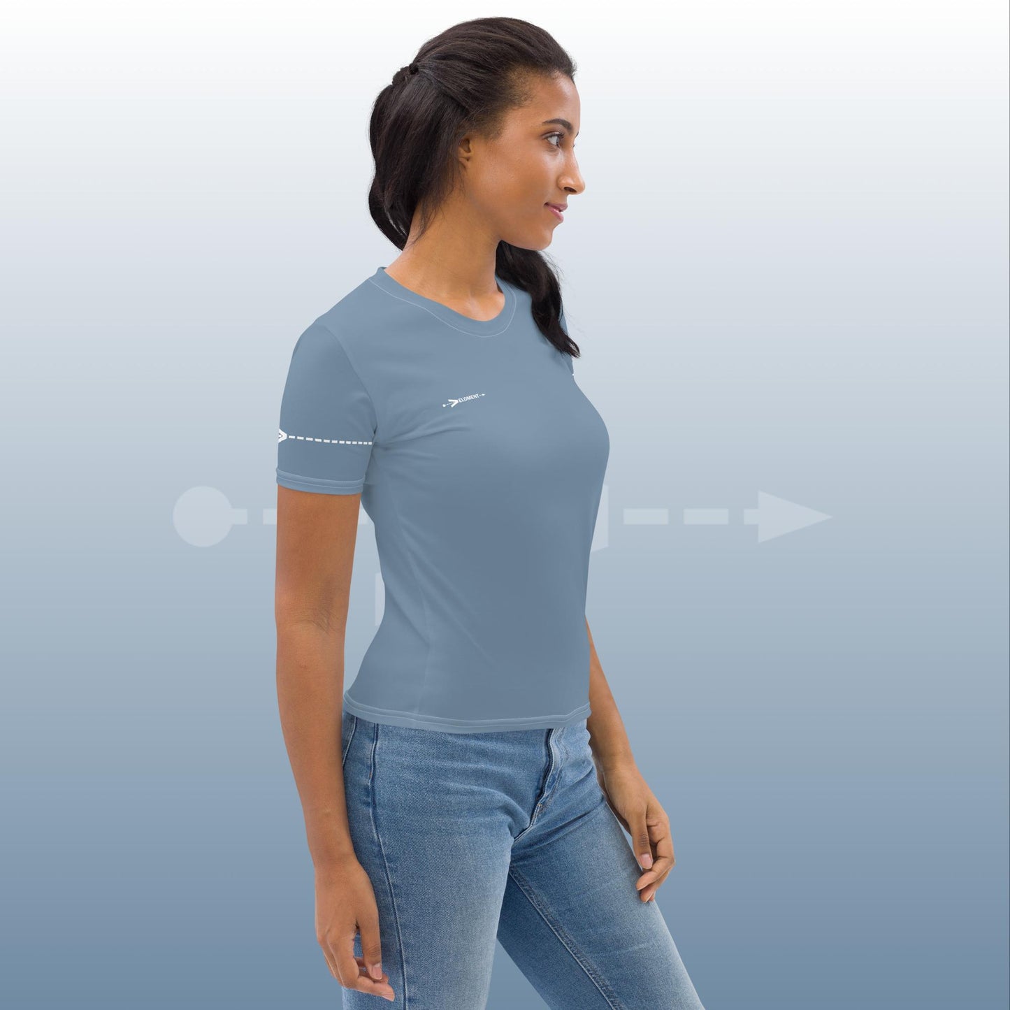 VELOMENT Business -> Shirt Basic Blue Women