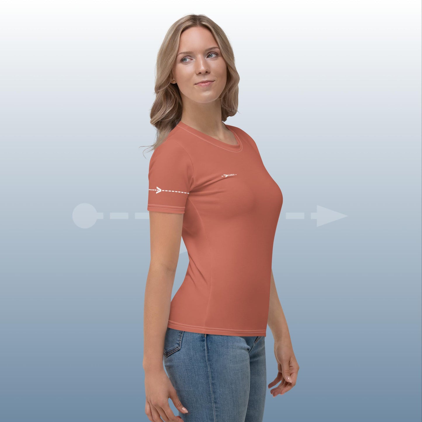 VELOMENT Business -> Shirt Basic Orange Women