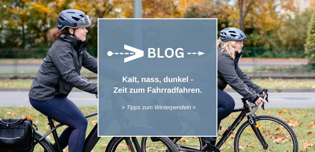 Kalt, nass, dunkel - Zeit zum Fahrradfahren.