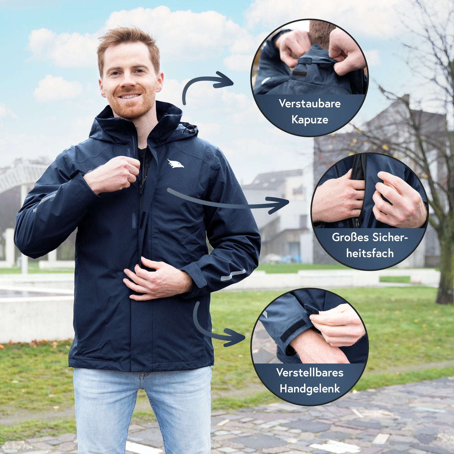 3in1 Smart Jacket - Fahrradpendeljacke Damen / Herren | Valkental