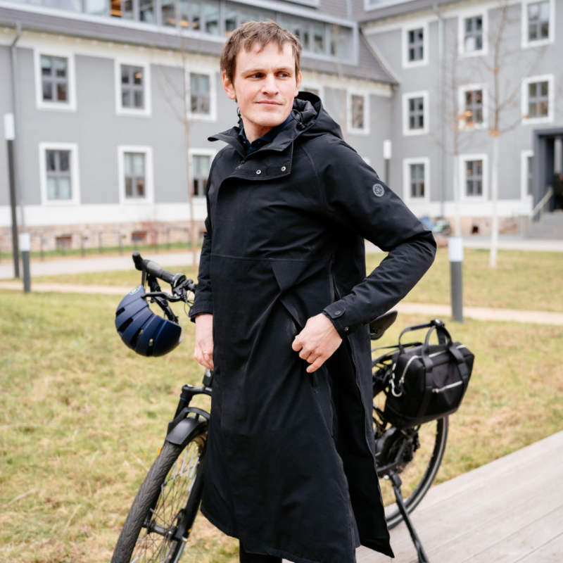 Wintermantel-Businesskleidung-Regenbekleidung-Fahrrad-AGU-Herren-schwarz-wasserdicht-veloment
