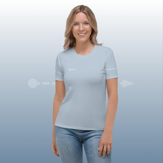 VELOMENT Business -> Shirt Basic Lightblue Women