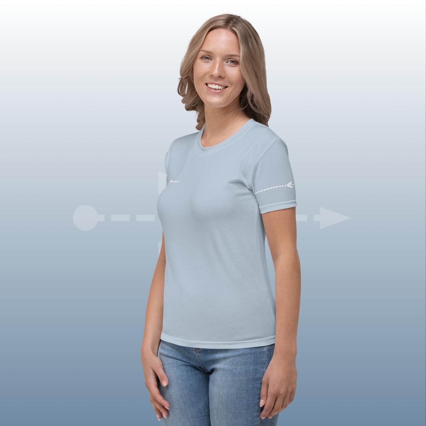 VELOMENT Business -> Shirt Basic Lightblue Women