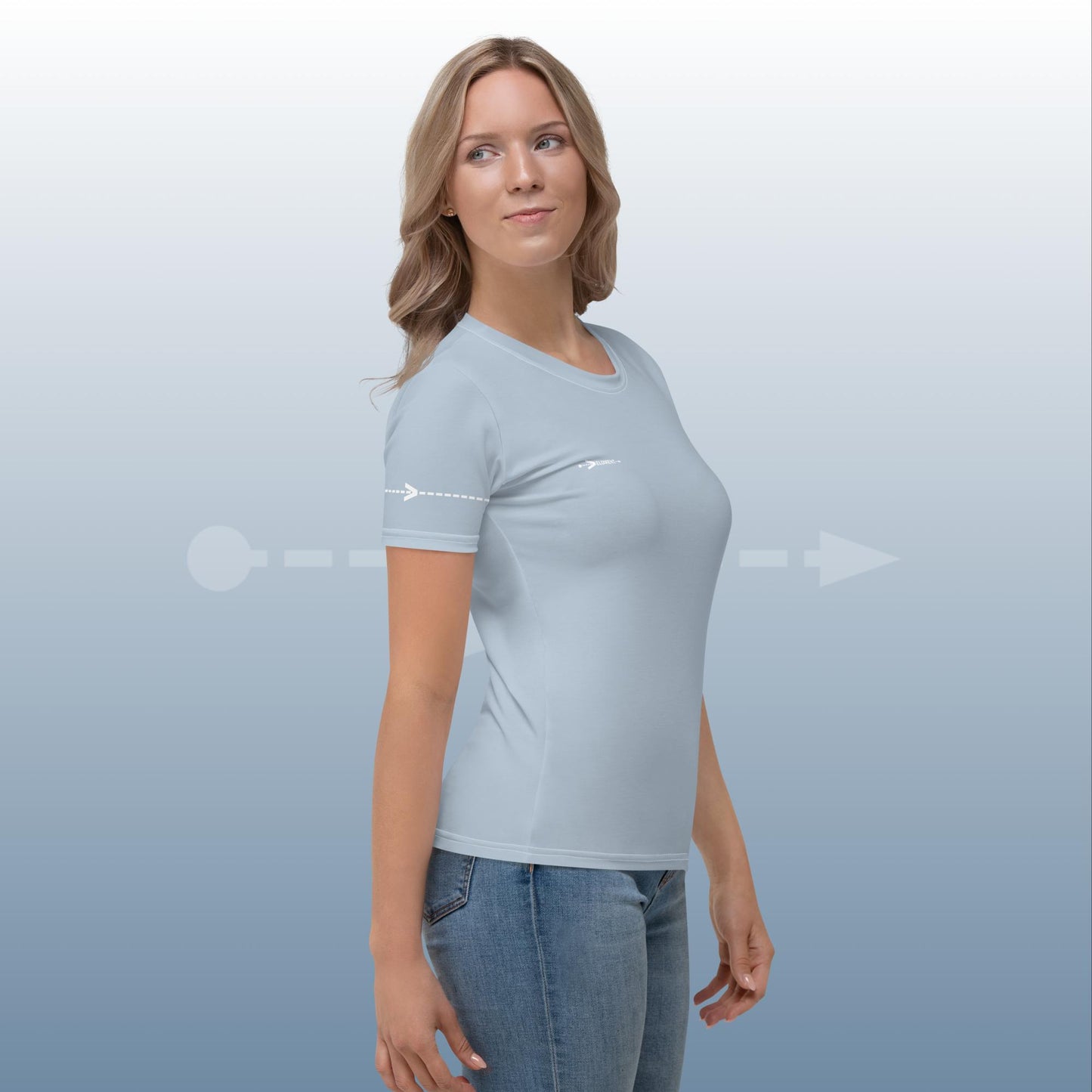 VELOMENT Business -> Shirt Basic Lightblue Women